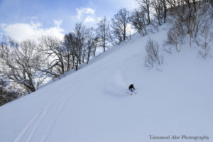Cat Skiing - steep terrain