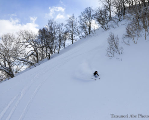 Cat Skiing - steep terrain